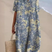 Women Floral Midi Dress V-Neck Short Sleeve Summer Casual - Image 8