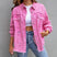 Marellie - Oversized Slidt Denimjakke til Kvinder