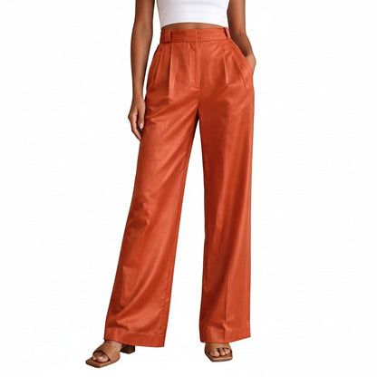 Soraiya - High Waist Wide Leg Trousers