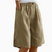 Women's Elastic Waist Knee Length Shorts Relaxed Fit Pockets - Image 13