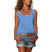 Women's Button Front Tank Top Sleeveless U-Neck Summer - Image 13