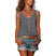 Women's Button Front Tank Top Sleeveless U-Neck Summer