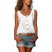Women's Button Front Tank Top Sleeveless U-Neck Summer - Image 7