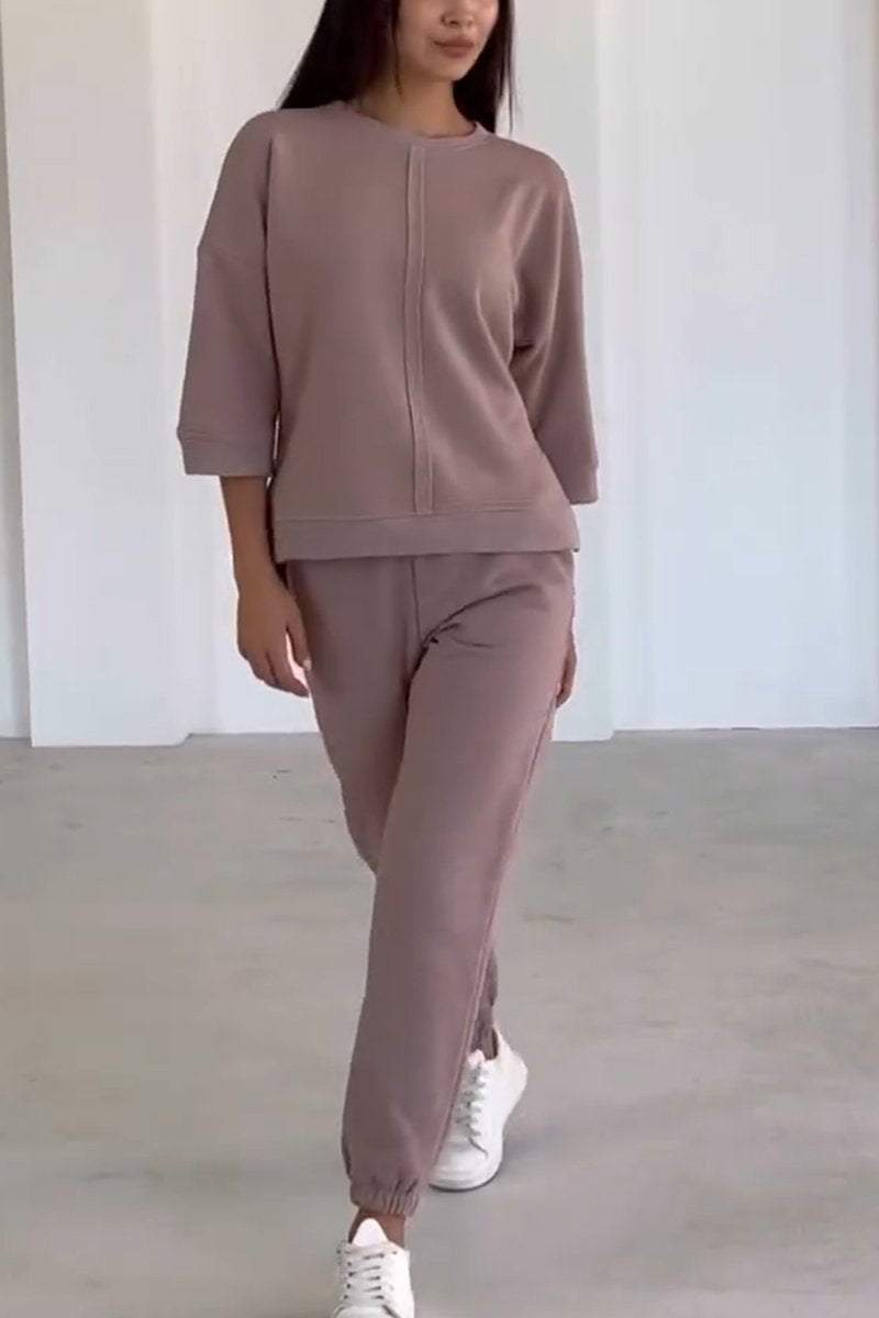 Serapha - Kvinders To-delt Hjemmetøjssæt Oversized Sweater