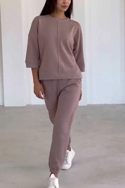 Serapha - Kvinders To-delt Hjemmetøjssæt Oversized Sweater