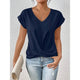 Elowette – Women’s Short Sleeve V Neck Blouse