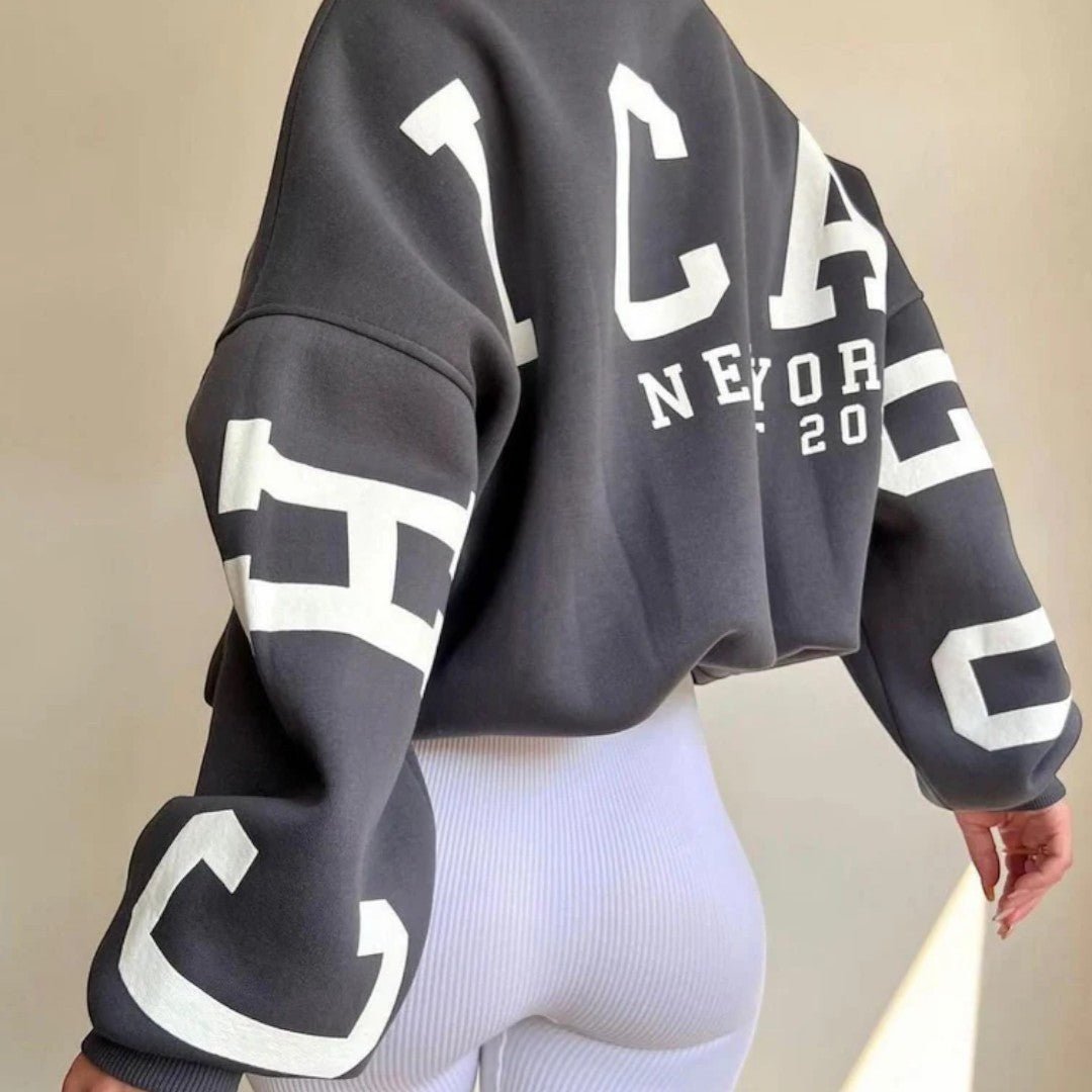 Veloria – Sudadera informal holgada para mujer