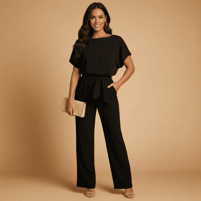 Ismeria – Combinaison pour femme à ceinture nouée
