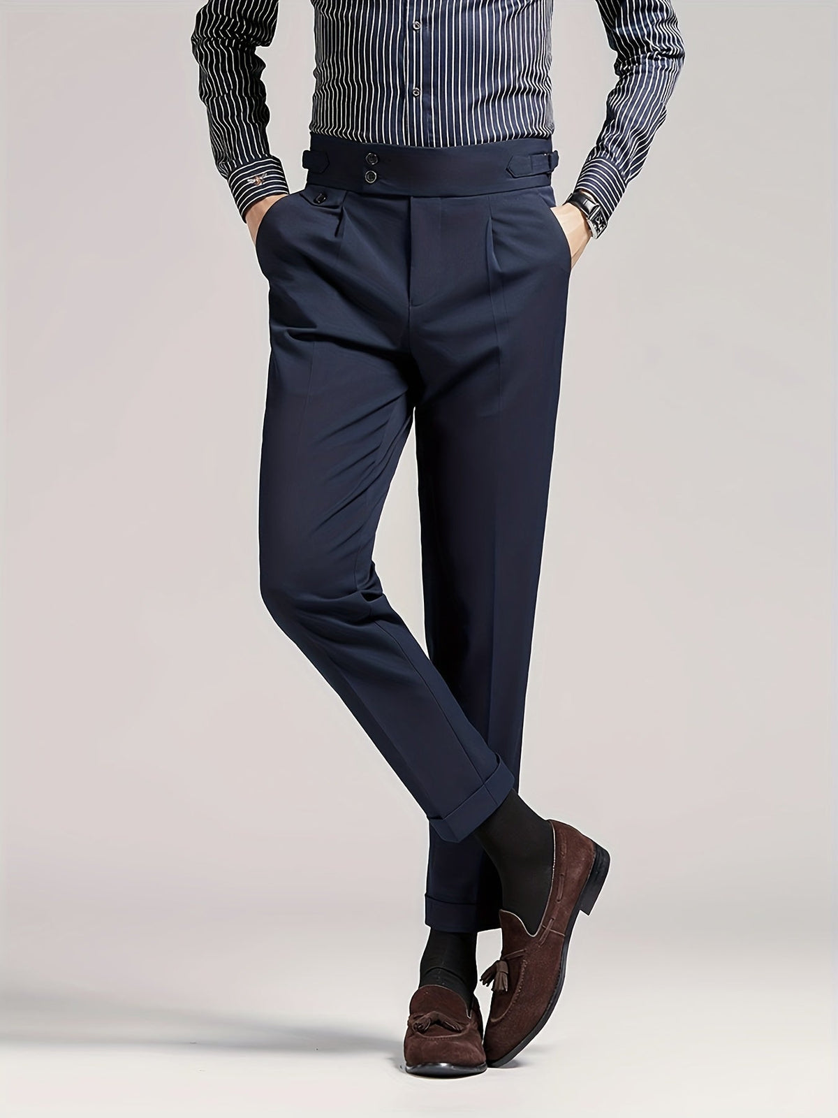 Men's Pleated Dress Pants - Image 8