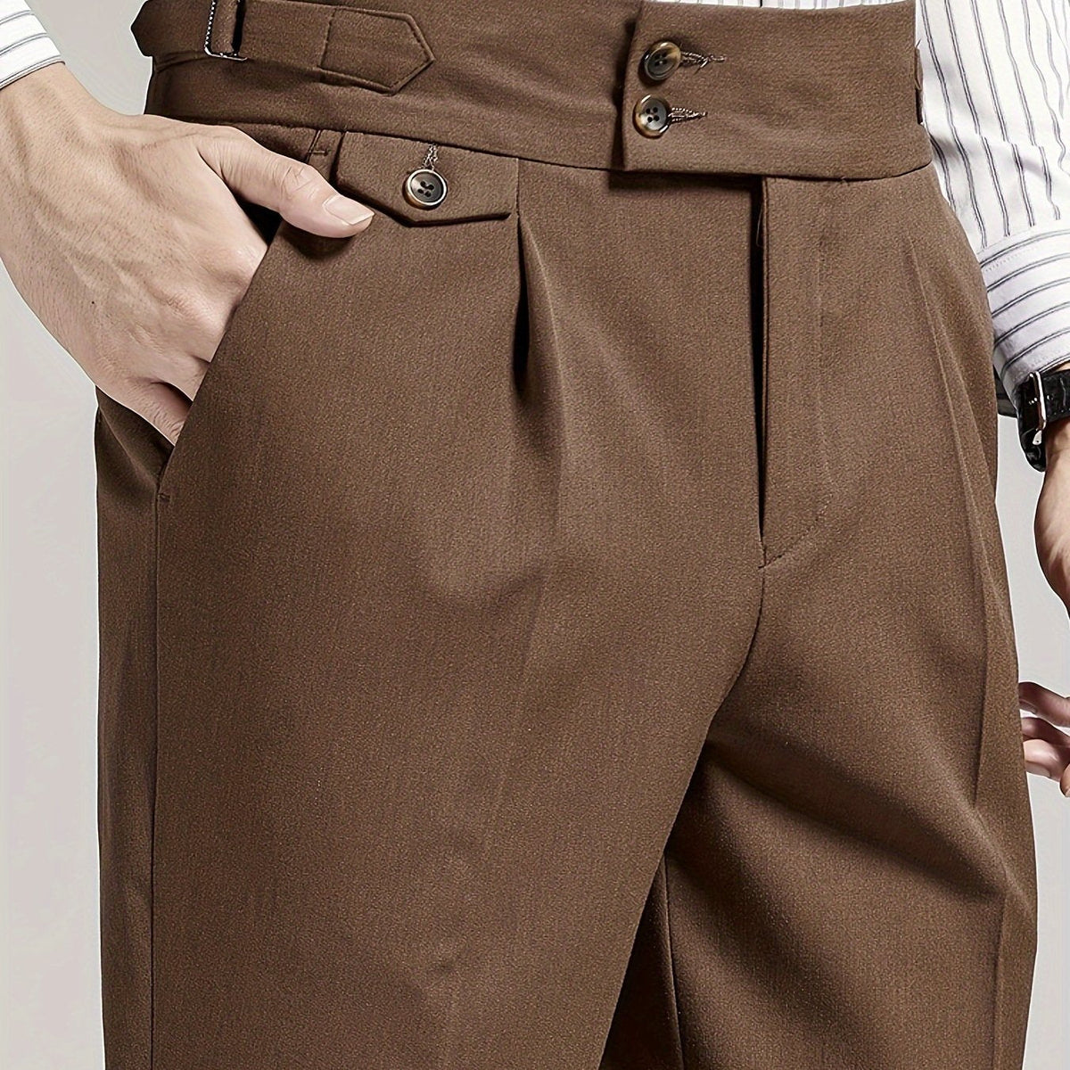 Men's Pleated Dress Pants - Image 12