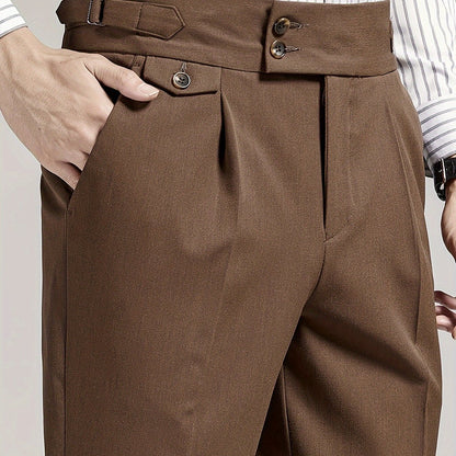 Men's Pleated Dress Pants - Image 12