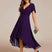 Women Wrap V-Neck Tiered Midi Dress Summer Wedding Guest - Image 11