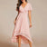 Women Wrap V-Neck Tiered Midi Dress Summer Wedding Guest
