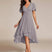 Women Wrap V-Neck Tiered Midi Dress Summer Wedding Guest - Image 3