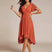 Women Wrap V-Neck Tiered Midi Dress Summer Wedding Guest - Image 5