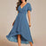Women Wrap V-Neck Tiered Midi Dress Summer Wedding Guest - Image 6