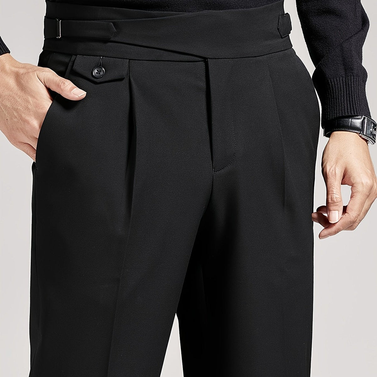Mens Pleated Dress Pants