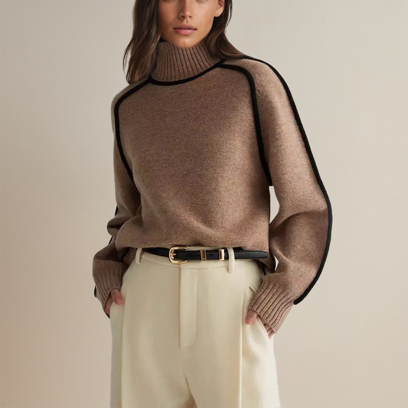 Elaris – Kvinders rullekravesweater