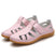Women White Strappy Flat Sandals Arch Support Non-Slip - Image 3