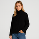 Elveria – Pull à col roulé côtelé pour femme