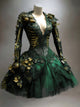 Women's Long Sleeve V-Neck Mini Dress | Halloween - Image 4