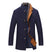 Manteau matelassé en mélange de laine avec col pour homme