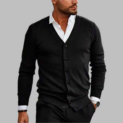 Candero - Cardigan Homme Tricoté Premium Respirant Élégant Ajusté