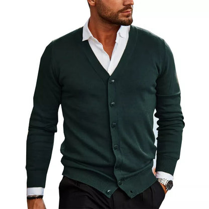 Candero - Cardigan Homme Tricoté Premium Respirant Élégant Ajusté