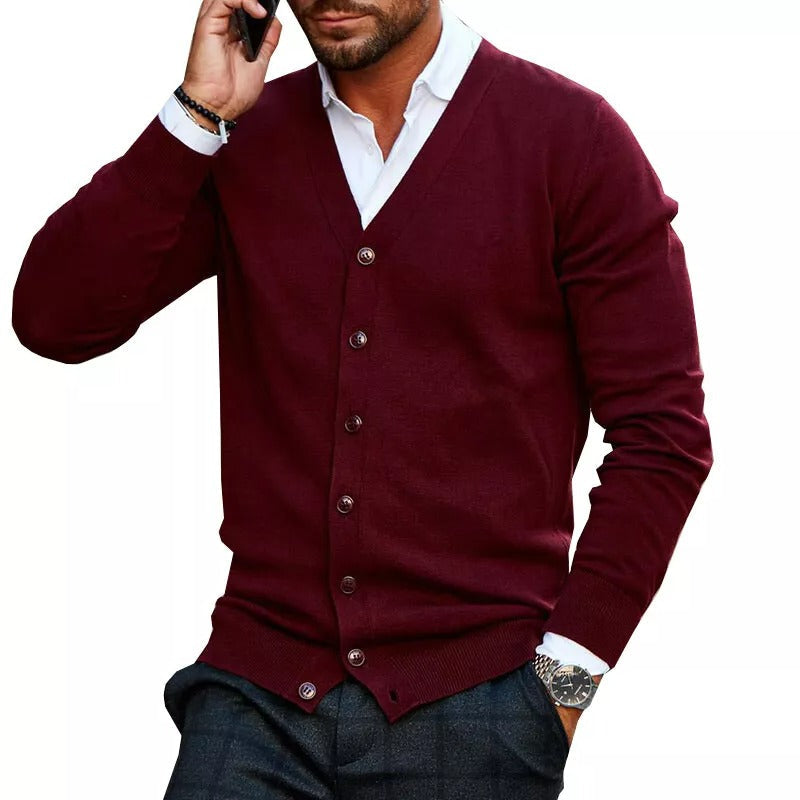 Candero - Cardigan Homme Tricoté Premium Respirant Élégant Ajusté