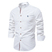 Tavionn - Chemise homme à manches longues avec col montant