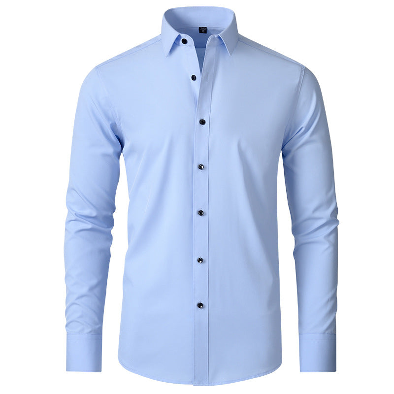 Men's Wrinkle-Free Stretch Non-Iron Button-Down Shirt - Image 7