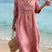 Clarine - Robe femme en coton col en V