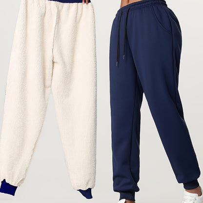 Women's Fleece Lined Cuffed Joggers - Image 11