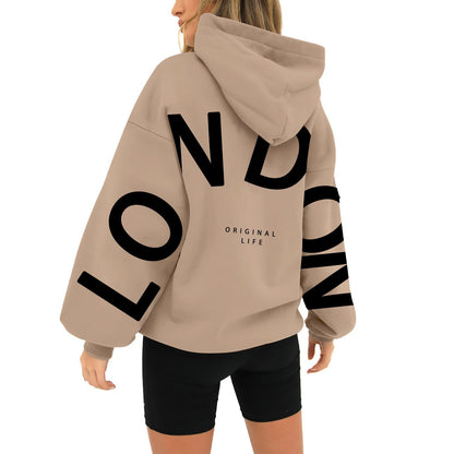 Novira - Sweat à capuche imprimé London