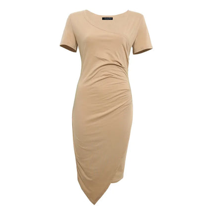 Katia – Vestido clásico ajustado de manga corta