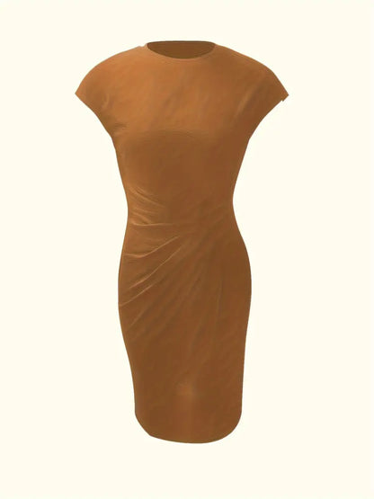 Katia – Vestido clásico ajustado de manga corta