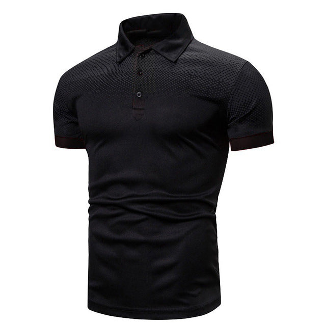 Felvian - Ribbed Collar Polo Shirt