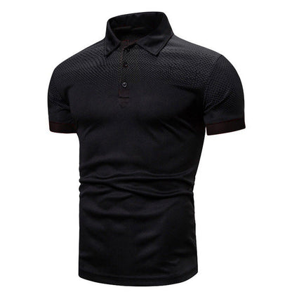 Felvian - Ribbed Collar Polo Shirt