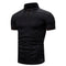 Felvian - Ribbed Collar Polo Shirt