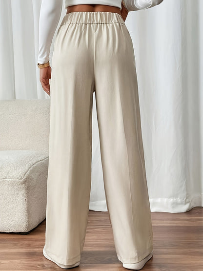 Women High Waisted Wide Leg Trousers - Image 2