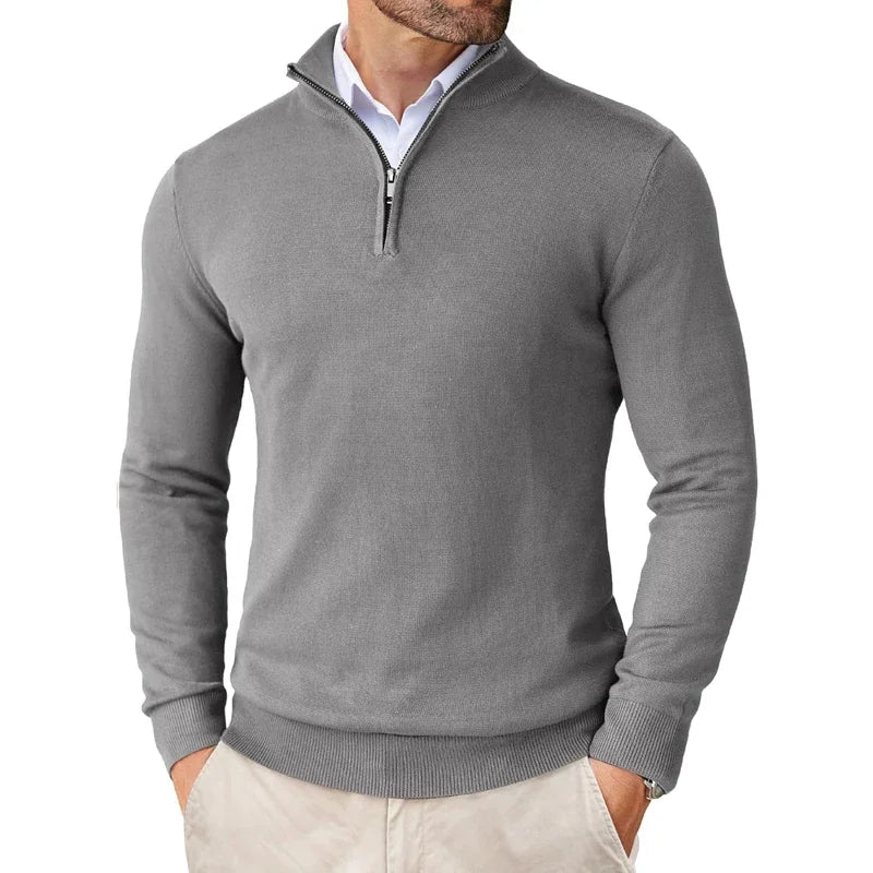Eryx – Pull en maille à demi-fermeture éclair