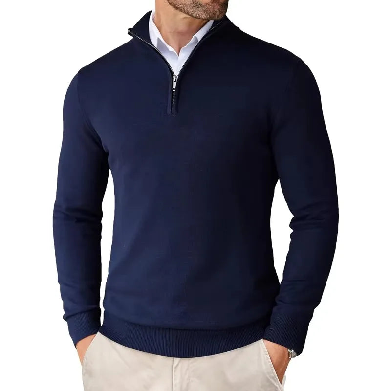Eryx – Pull en maille à demi-fermeture éclair