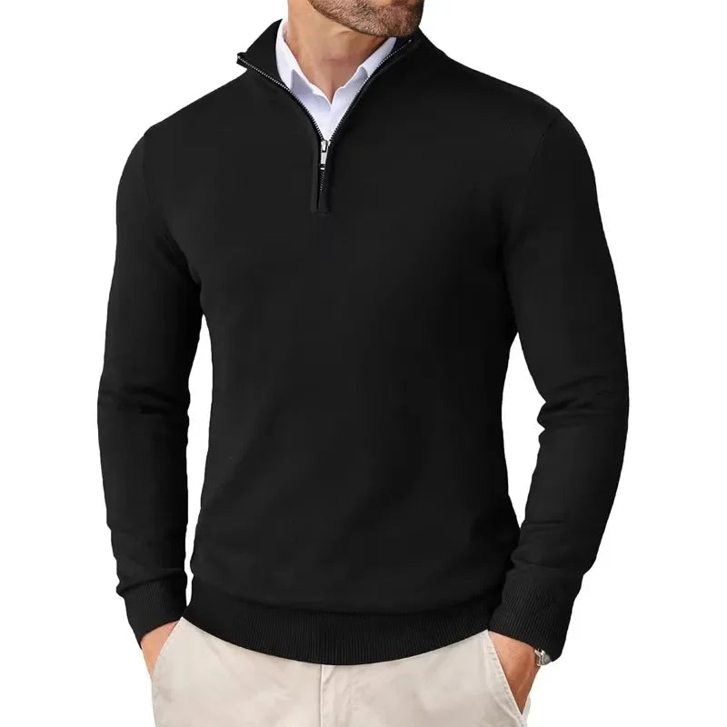 Eryx – Pull en maille à demi-fermeture éclair