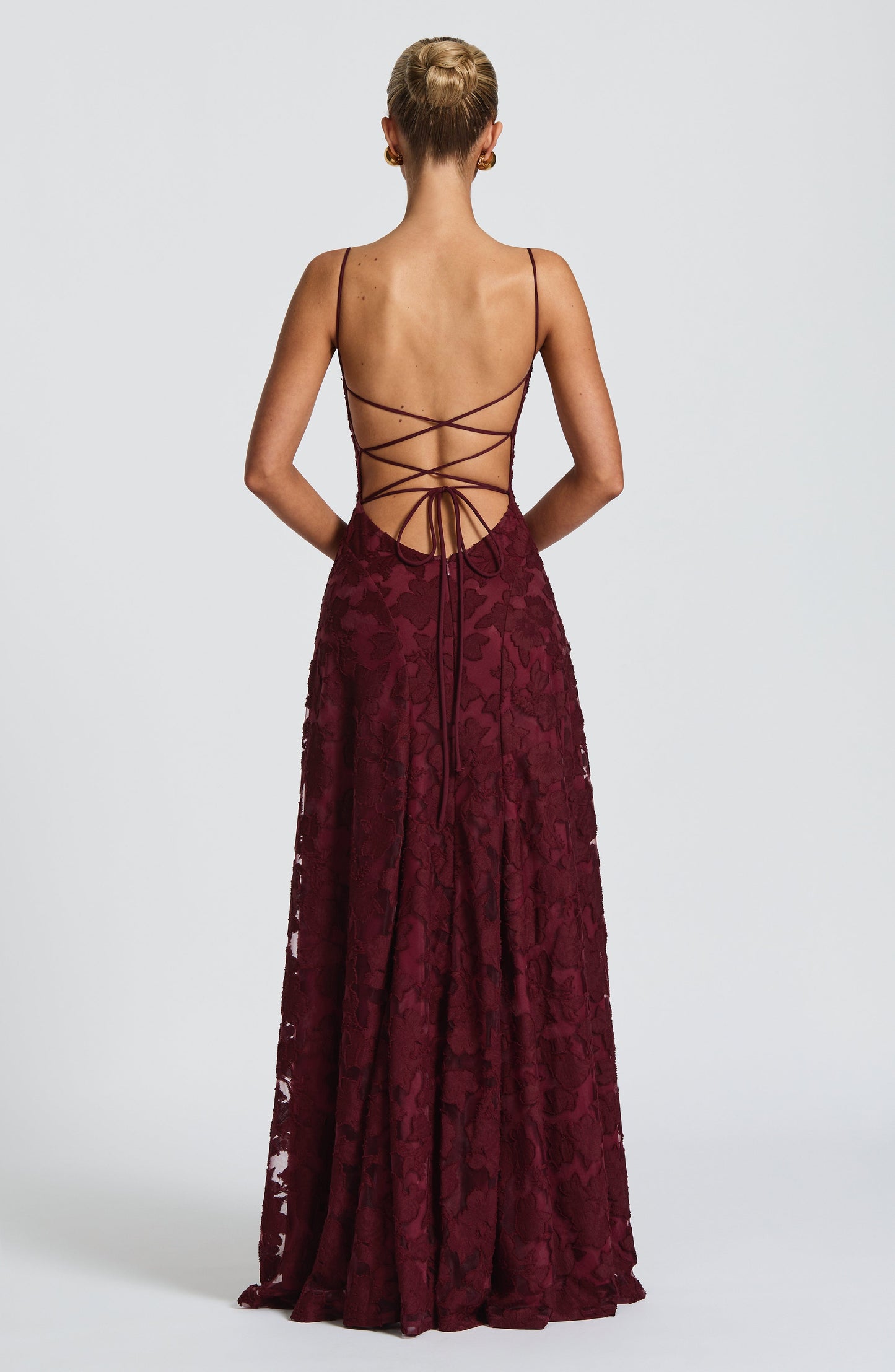 Women Floral Embroidered Maxi Dress Wedding Guest Evening Gown - Image 13