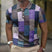Men's Patchwork Checkered Short Sleeve Polo Shirt - Image 9
