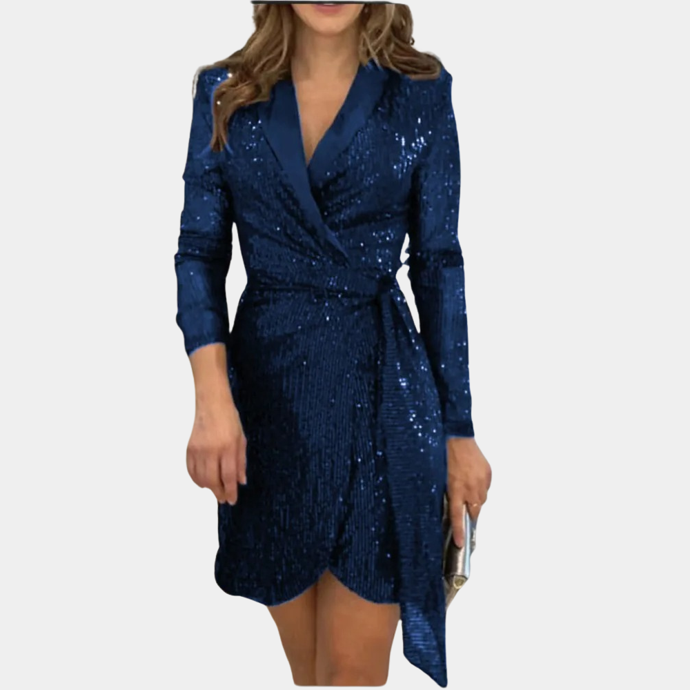 Celina - Robe blazer élégante avec ceinture