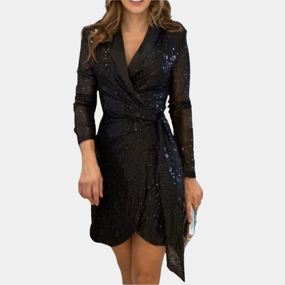 Celina - Robe blazer élégante avec ceinture