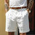 Melorien - Short homme en lin et coton