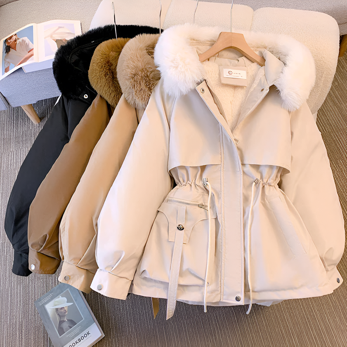 Victoria - Elegante Faux Fur Capuchon Winterjas - Image 3