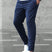 Men's Slim Fit Tapered Drawstring Pants Elastic Waist - Image 7